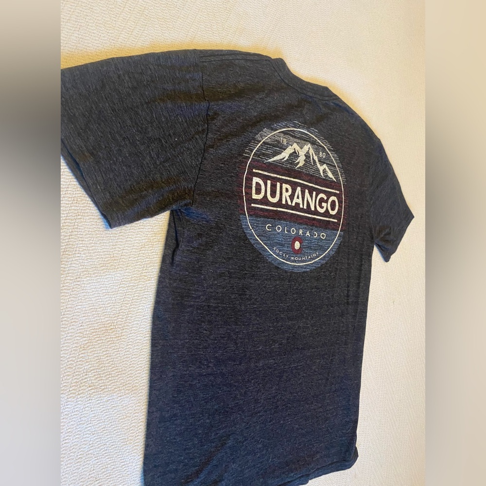 Durango CO Heather Gray Soft T-shirt size Small